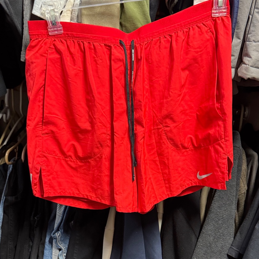 Nike Men's Bright Red Athletic Shorts